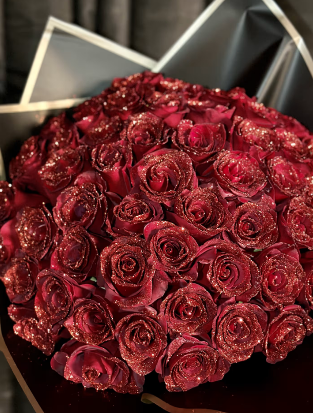 Sparkling Glitter Roses