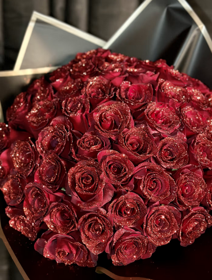 Sparkling Glitter Roses